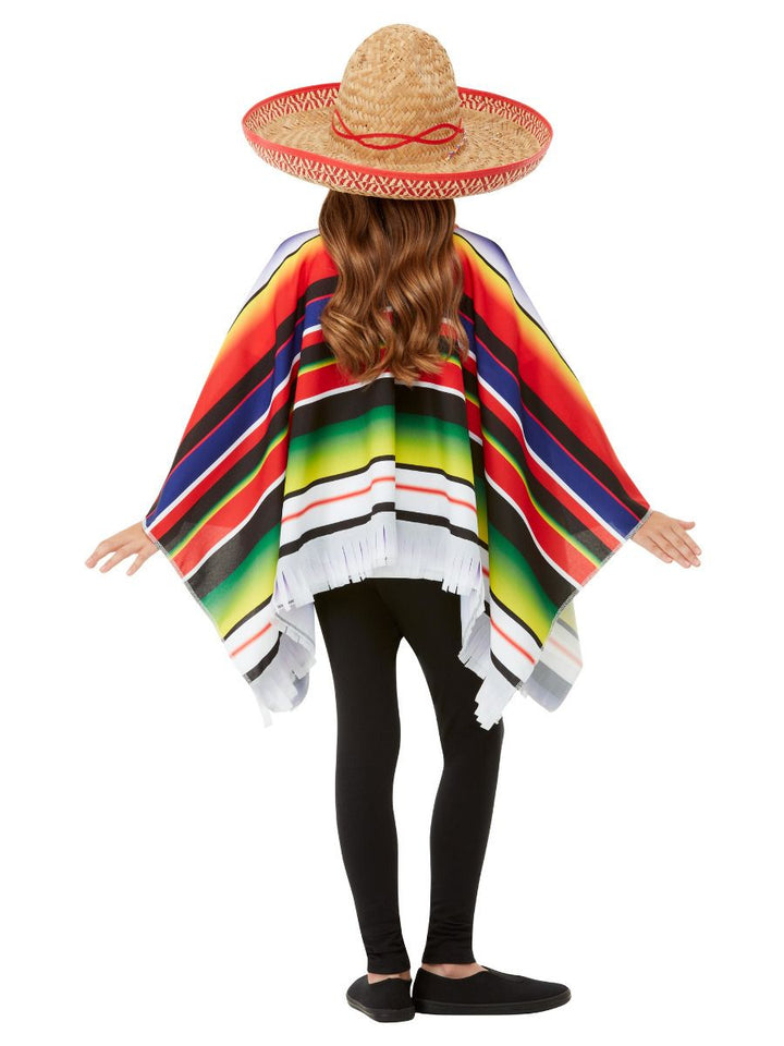 Mexican Poncho Costume for Kids Cultural Outfit