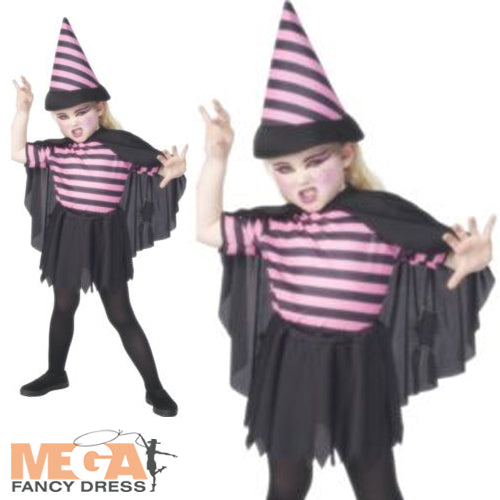 Cute Witch Kids Costume Magical Halloween Outfit