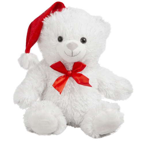 25cm Christmas Glitter Bear