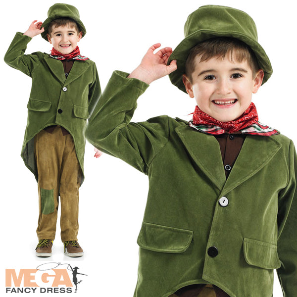 Historical Dickensian Boys Fancy Dress Costume