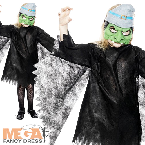 Kids Witch Costume Spooky Halloween Attire