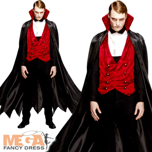 Halloween Men's Vampire Fancy Dress Costume