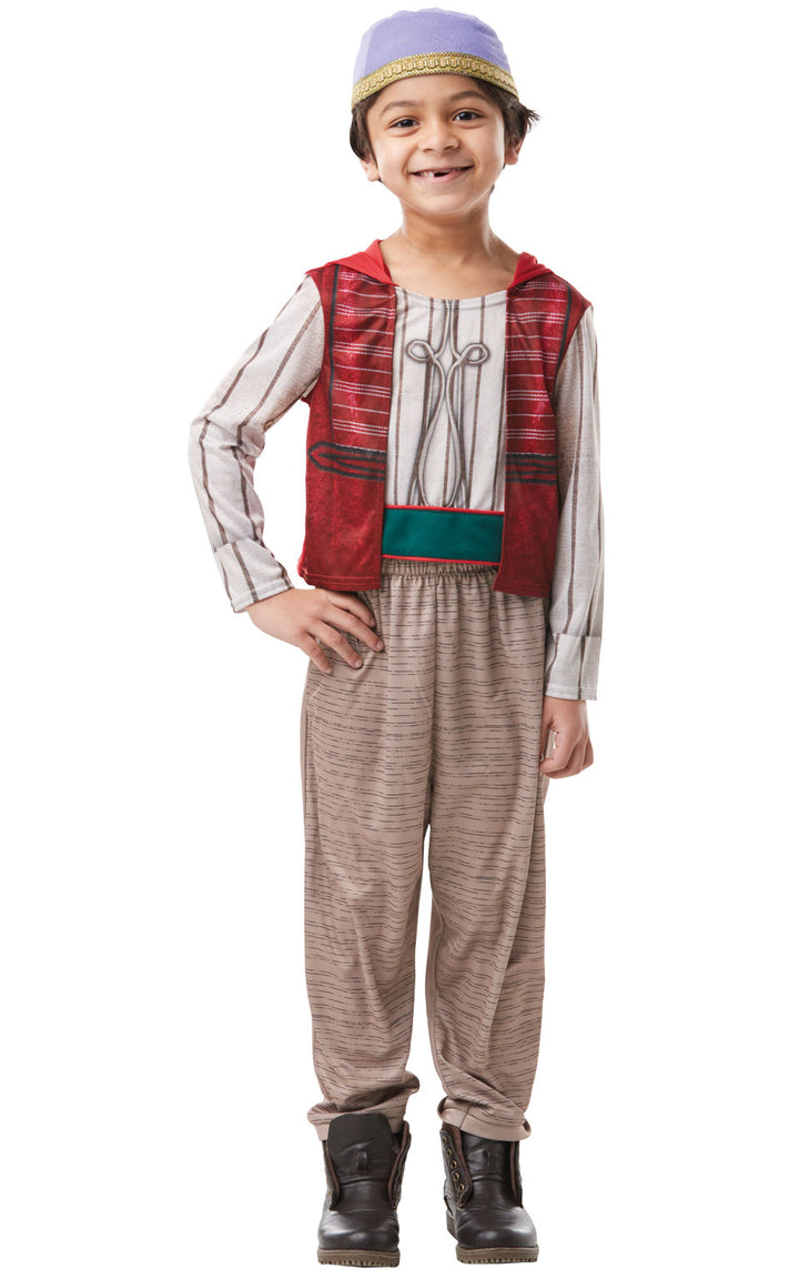 Boys Live Action Aladdin Disney Arabian Prince Fancy Dress Costume