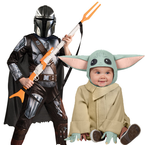 Licensed The Mandalorian & Child Star Wars Fancy Dress Costumes