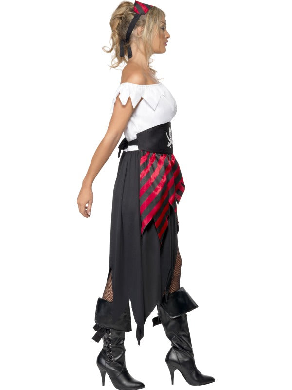 Ladies Pirate Wench Fancy Dress Pirates Party Costume