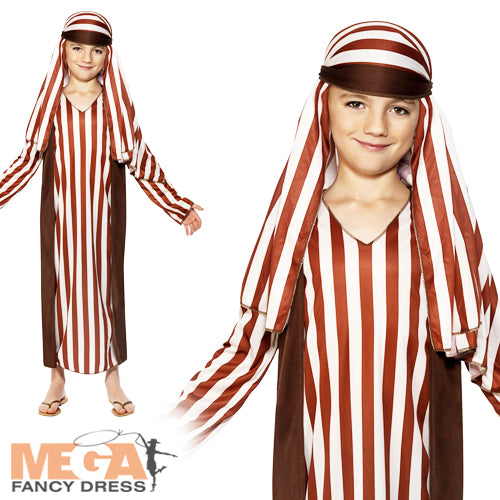 Boys Shepherd Joseph Nativity Festive Fancy Dress Christmas Costume