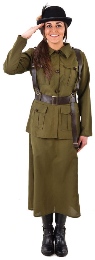 Military Female Army Volunteer Ladies Costume