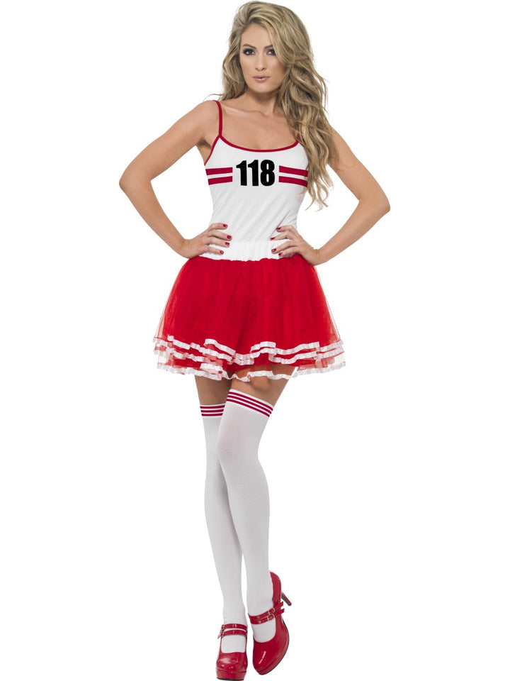 Ladies 118 118 Marathon 80s Novelty Sports Costume