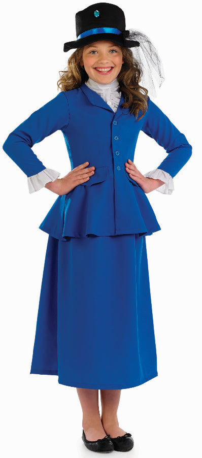 Girls Victorian Nanny World Book Day Character Fancy Dress Costume