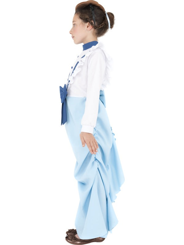 Girls Posh Rich Victorian Fancy Dress School World Book Day Costume