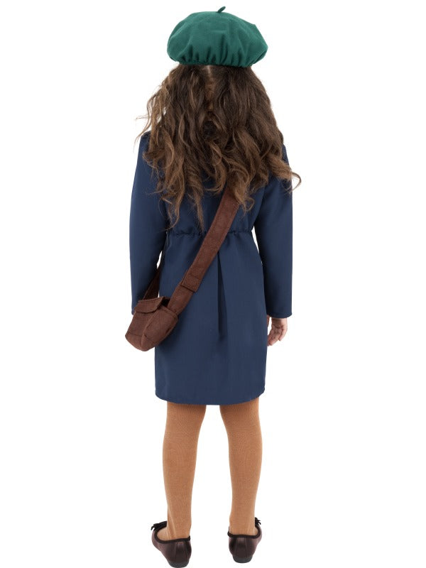 World War 2 Evacuee Girls Costume Historical Fancy Dress
