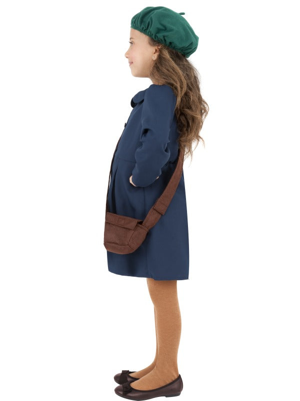 World War 2 Evacuee Girls Costume Historical Fancy Dress