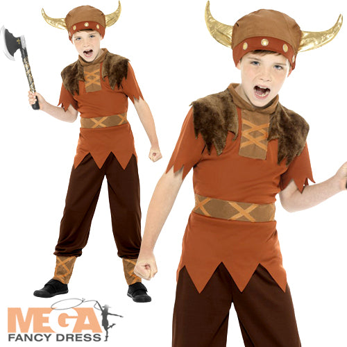 Historical Viking Boys Fancy Dress Costume