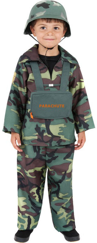 Boys Army Toy Soldier Camouflage Uniform Costume