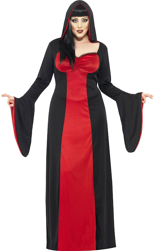 Ladies Plus Size Halloween Horror Vampire Temptress Costume