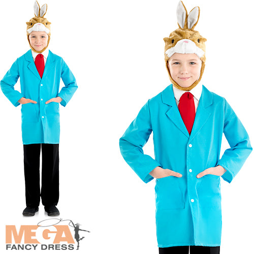 Boys Mr Brown Rabbit March Hare Animal Costume