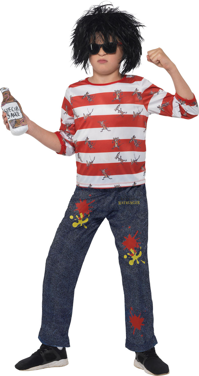 David Walliams-Themed Deluxe Ratburger Boys Costume
