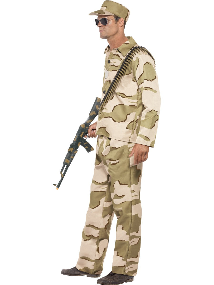 Men's Commando Camouflage Military Soldier Cadet Costume