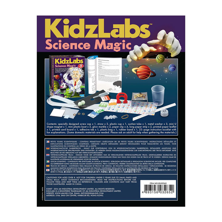 KidzLabs Science Magic 20 Fun Tricks Educational Stem Science Kit