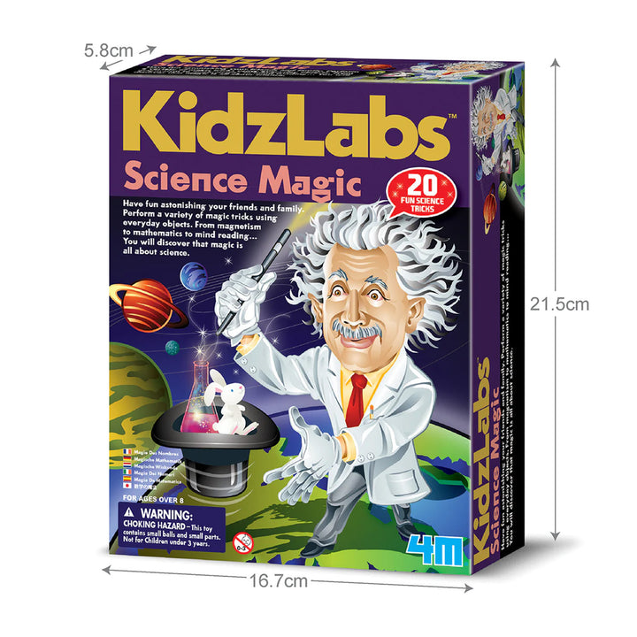 KidzLabs Science Magic 20 Fun Tricks Educational Stem Science Kit