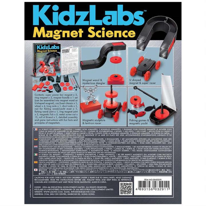 4M Kidz Labs Magnet Science Model Kit Educational Ages 7+