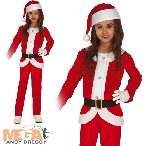 Kids Santa Claus Costume Christmas Fancy Dress