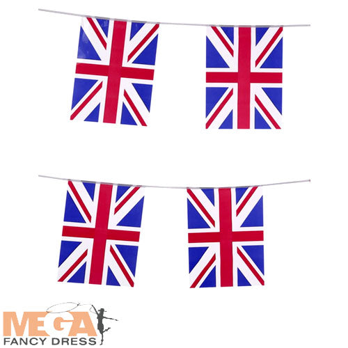 Union Jack Rectangle Bunting Patriotic Decor
