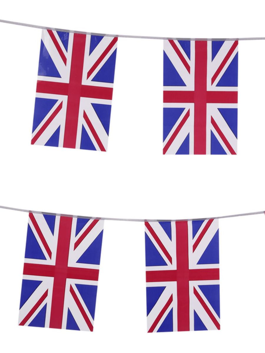 Union Jack Rectangle Bunting Patriotic Decor