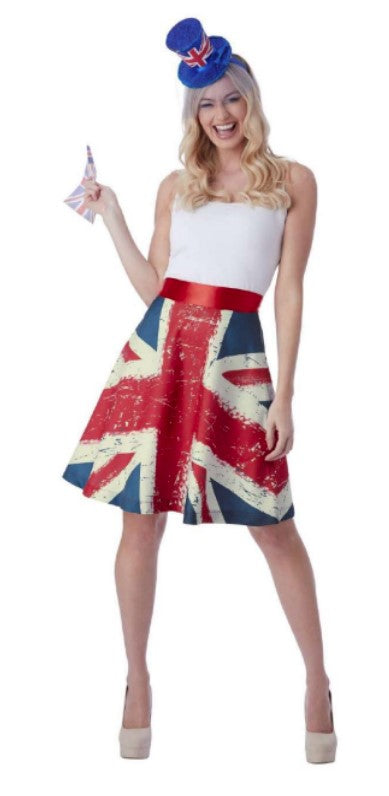 Shop Patriotic Ladies Union Jack Skirt