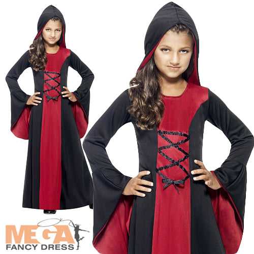 Mysterious Hooded Vamp Robe Costume