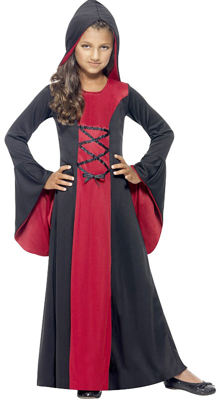 Mysterious Hooded Vamp Robe Costume