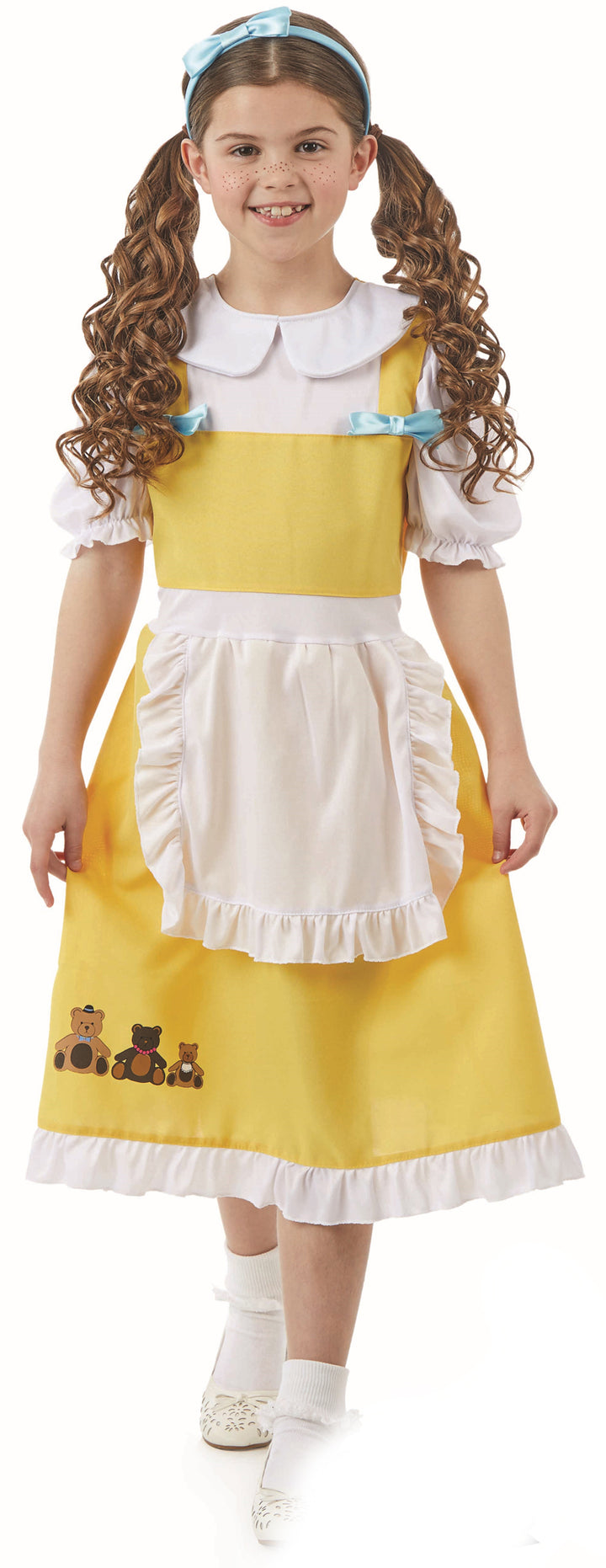 Girls Goldilocks Fancy Dress Fairy Tale Book Day Costume