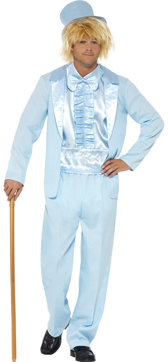 Mens Blue Tuxedo Dumb & Dumber 90s Pimp Fancy Dress Costume Mens Blue Tuxedo Dumb & Dumber 90s Pimp Fancy Dress Costume