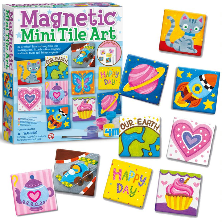 Kids 4M Magnetic Tile Art Kit Educational Arts & Crafts