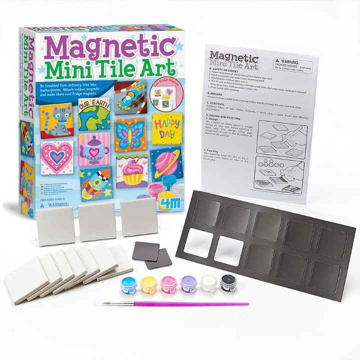 Kids 4M Magnetic Tile Art Kit Educational Arts & Crafts