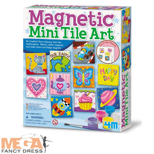 Kids 4M Magnetic Tile Art Kit Educational Arts & Crafts