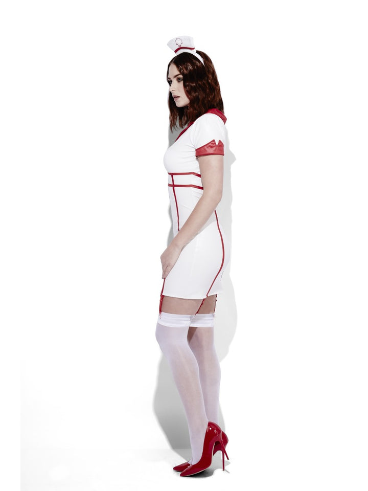 Fever Role-Play Wet Look Nurse Ladies Costume