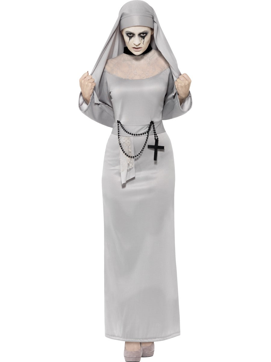 Dark Gothic Nun Ladies Costume