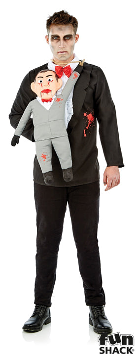 Mens Ventriloquist & Dummy Entertainer Costume