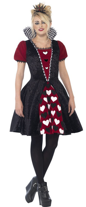 Deluxe Dark Red Queen Regal Ladies Costume