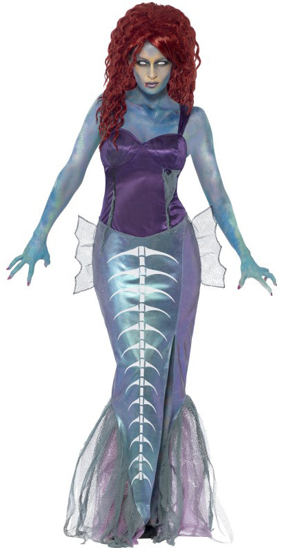 Mysterious Zombie Mermaid Ladies Fancy Dress