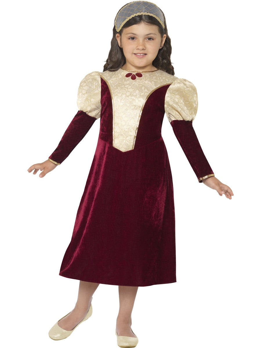 Historical Tudor Damsel Princess Girls Costume