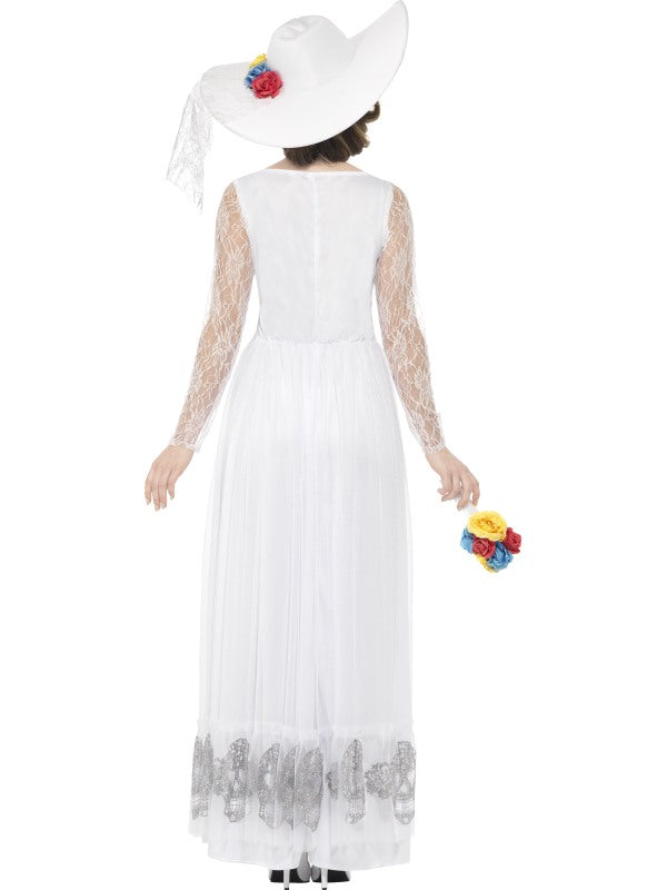 Day of the Dead Skeleton Bride Themed Ladies Fancy Dress