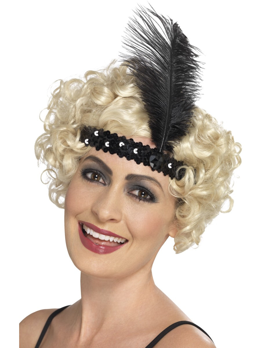 Black Flapper Headband