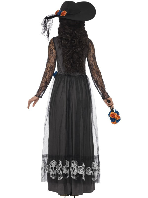 Day of the Dead Themed Skeleton Bride Ladies Costume