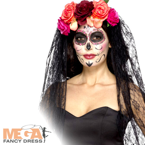 Deluxe Day of the Dead Headband