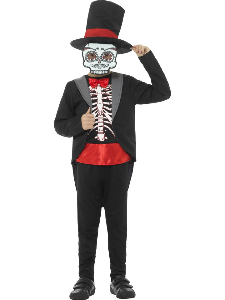 Day of the Dead Themed Boy Fancy Dress Costume