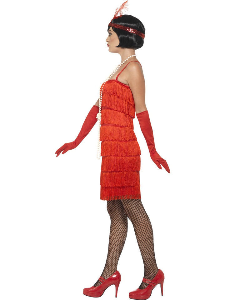 1920s Red Flapper Dance Costume