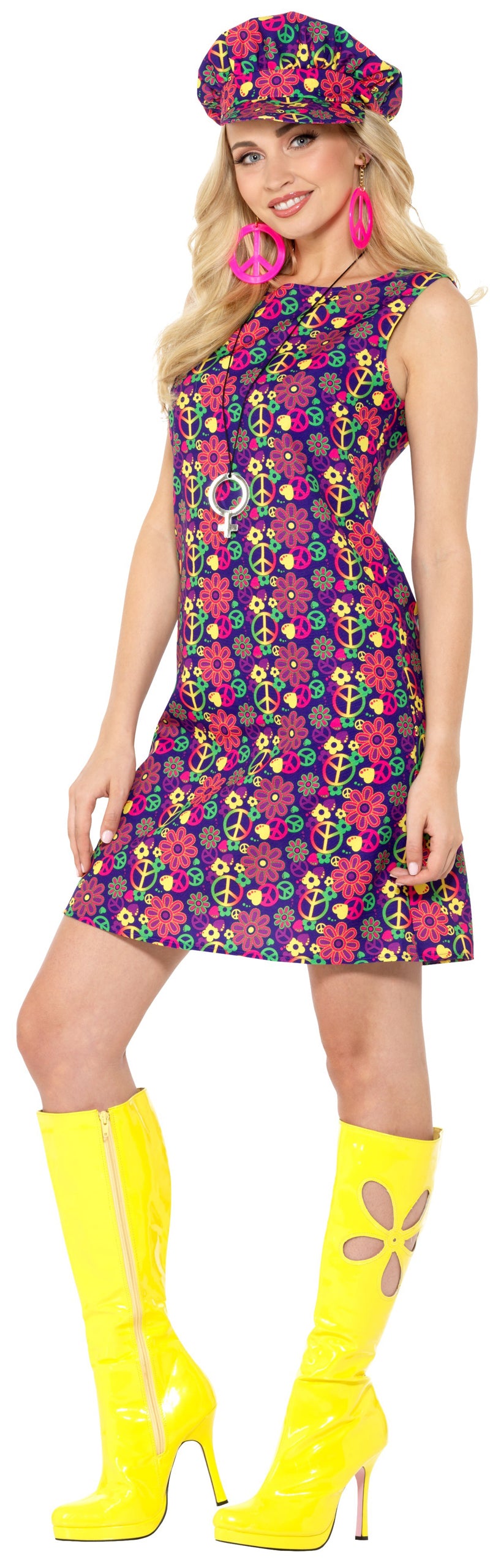 Ladies' 1960s Psychedelic Movement Costume