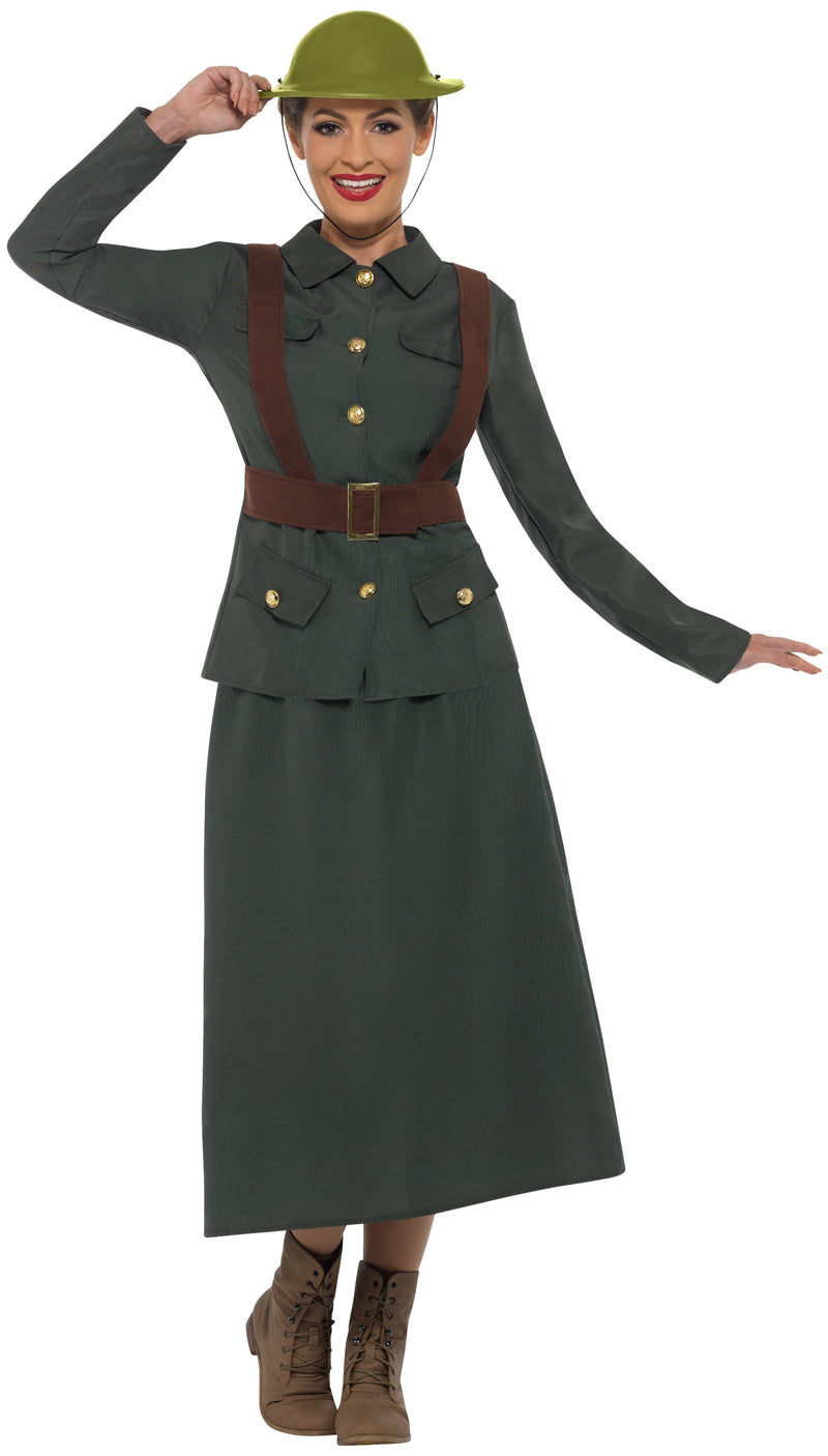 WW2 Army Warden Costume for Ladies